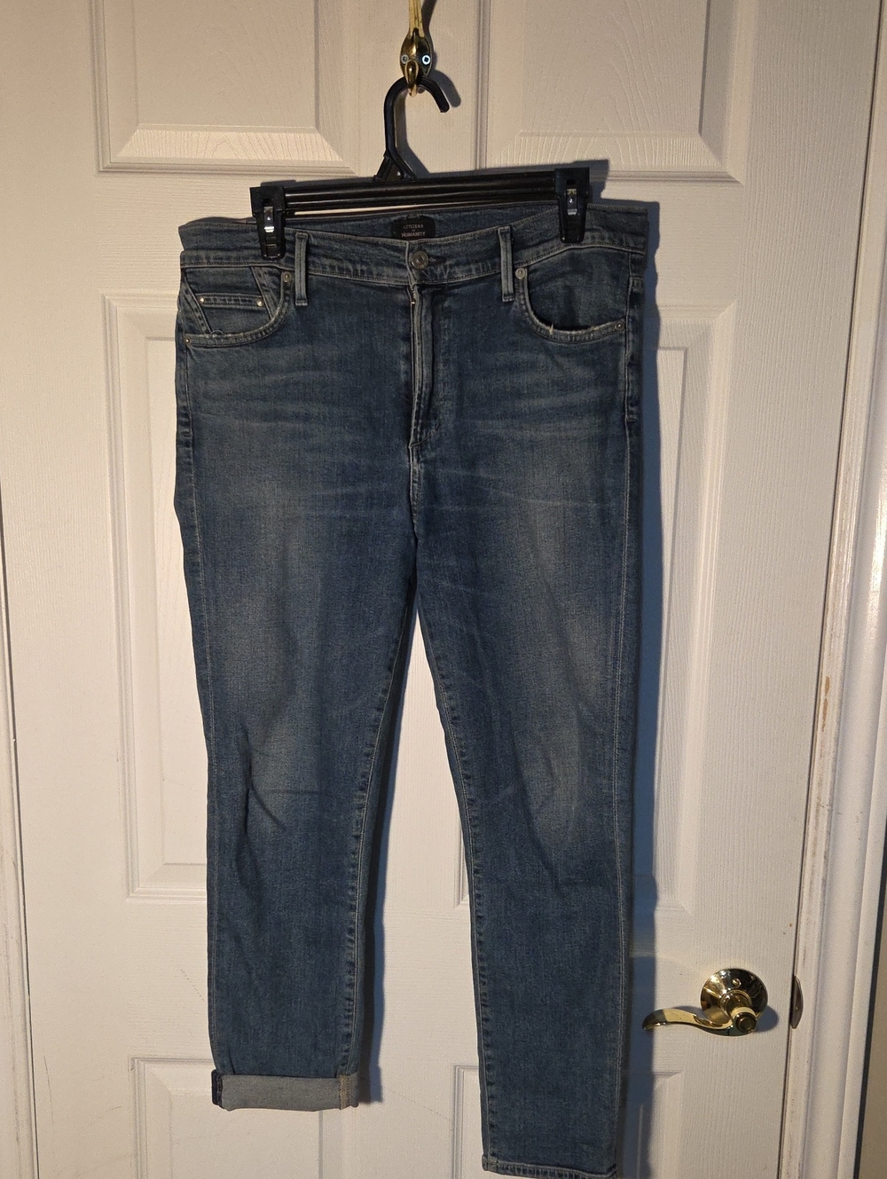Citizens Of Humanity Denim Jeans Rocket Crop High Rise Skinny Y2K Vintage Sz 32